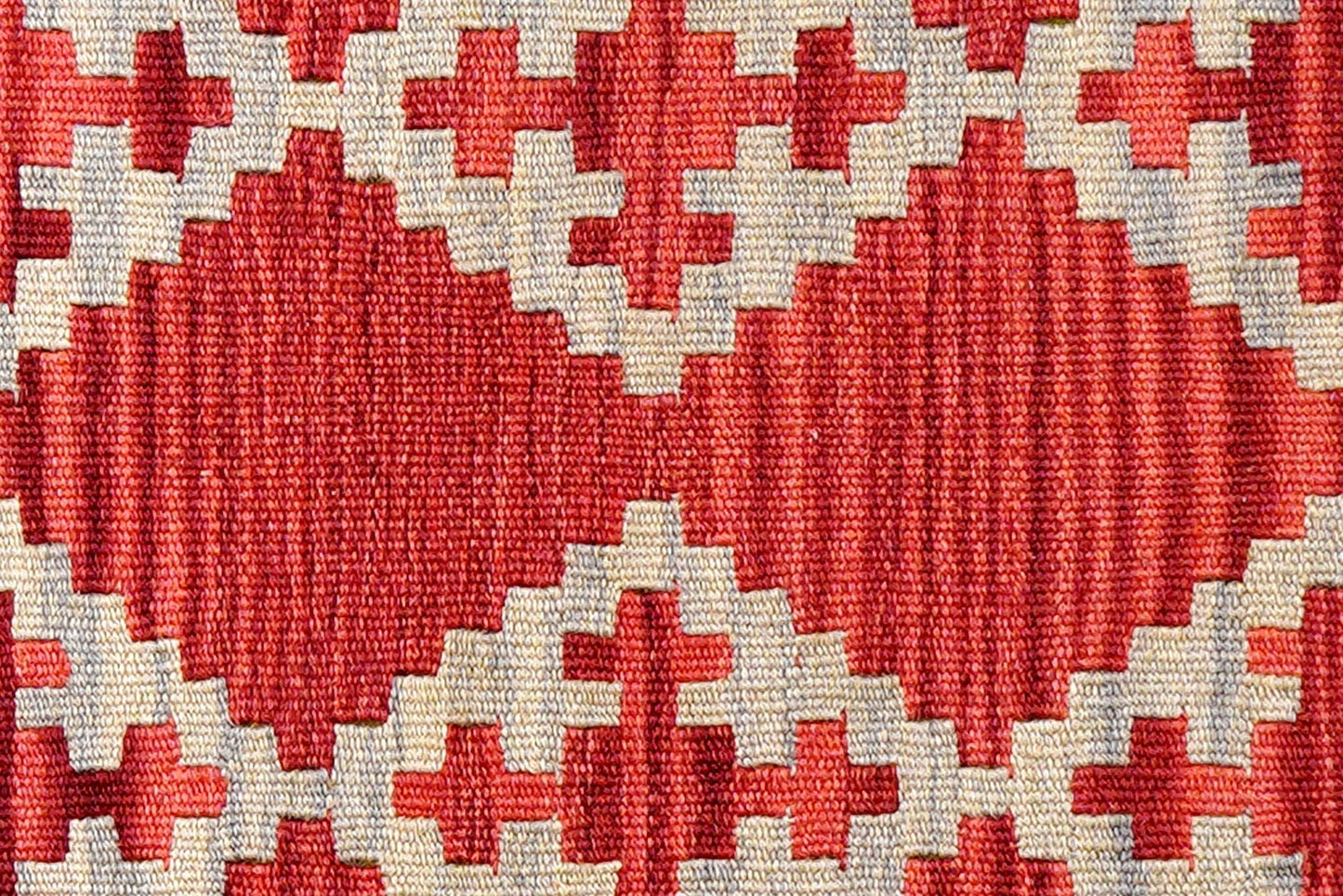 Kelim Gashgai — Handmade, 85x111 cm, Red, 100% Virgin Wool | View 5