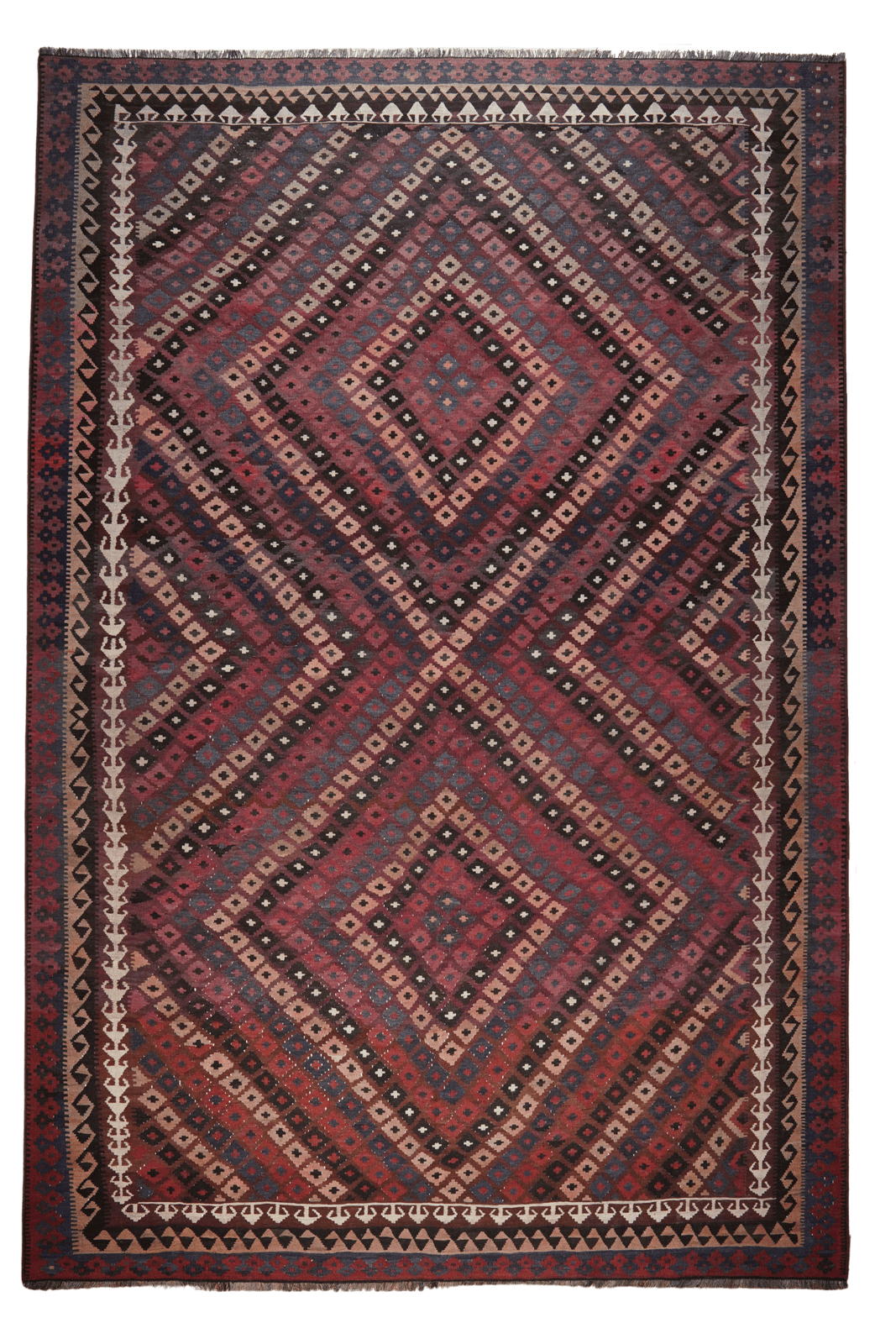 Kelim Belutch — Handmade, 277x414 cm, Brown, 100% Virgin Wool | Main view