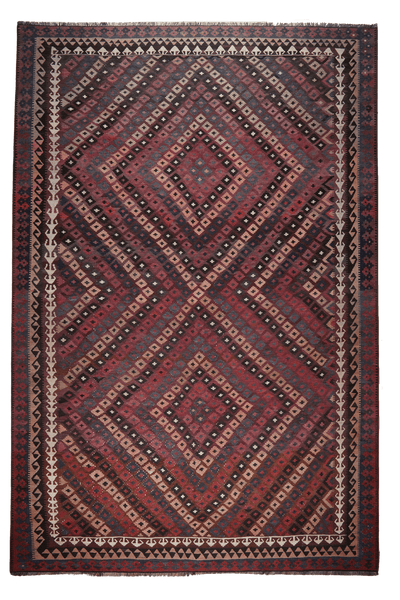 Kelim Belutch — Handmade, 277x414 cm, Brown, 100% Virgin Wool | Main view