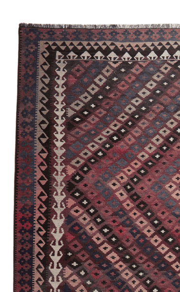 Kelim Belutch — Handmade, 277x414 cm, Brown, 100% Virgin Wool | View 3
