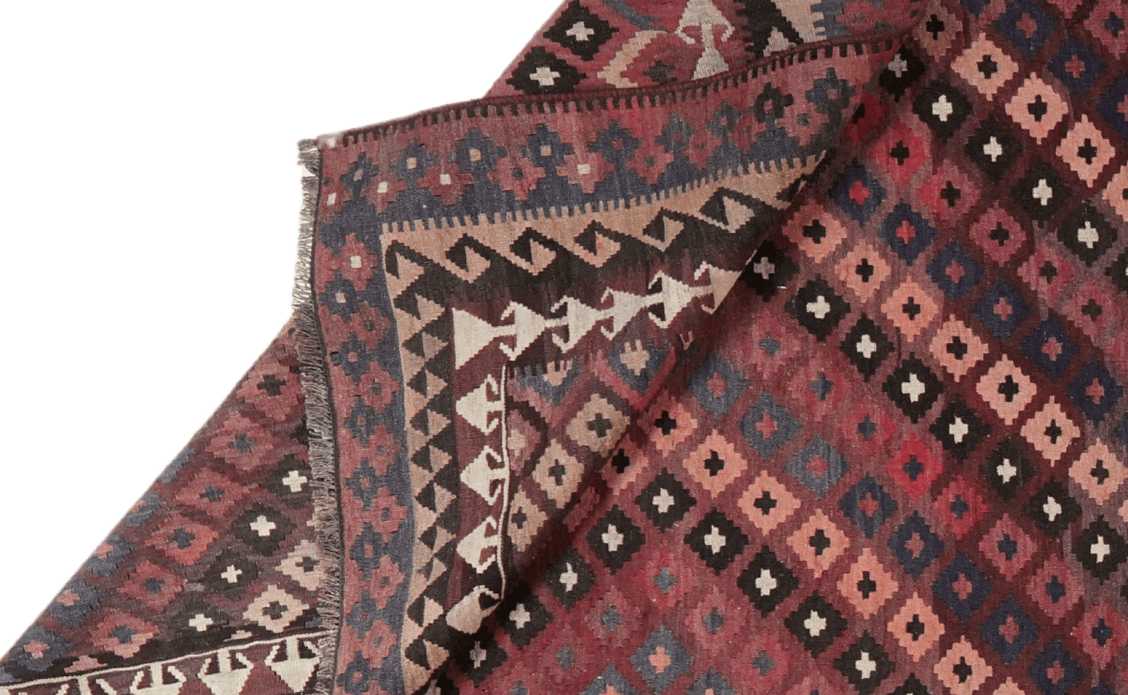 Kelim Belutch — Handmade, 277x414 cm, Brown, 100% Virgin Wool | View 5