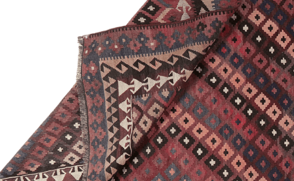 Kelim Belutch — Handmade, 277x414 cm, Brown, 100% Virgin Wool | View 5