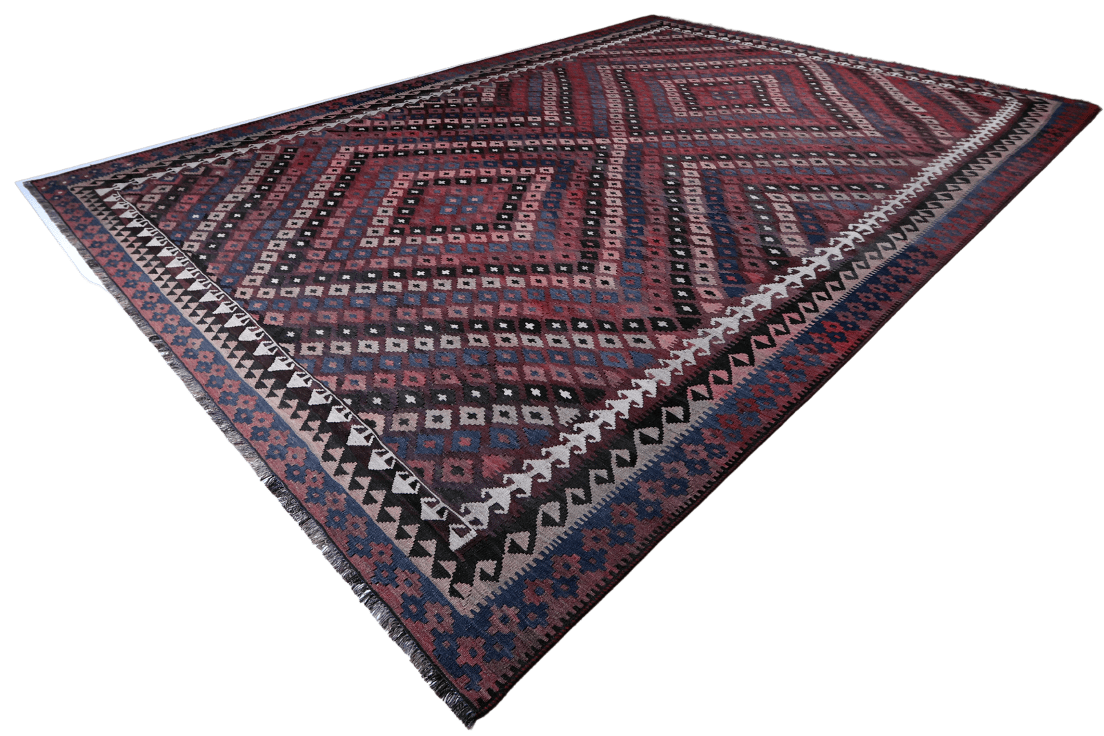 Kelim Belutch — Handmade, 277x414 cm, Brown, 100% Virgin Wool | View 6