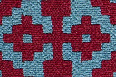 Kelim Gashgai — Handmade, 45x63 cm, Red, 100% Virgin Wool | View 5