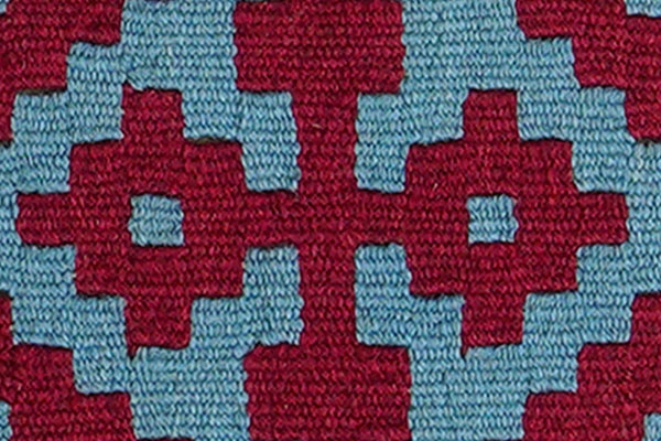 Kelim Gashgai — Handmade, 45x63 cm, Red, 100% Virgin Wool | View 5