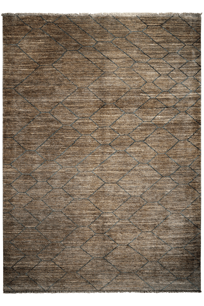 Gabbeh Basi — Hand-knotted, 209x288 cm, Grey, 100% Virgin Wool | Main view