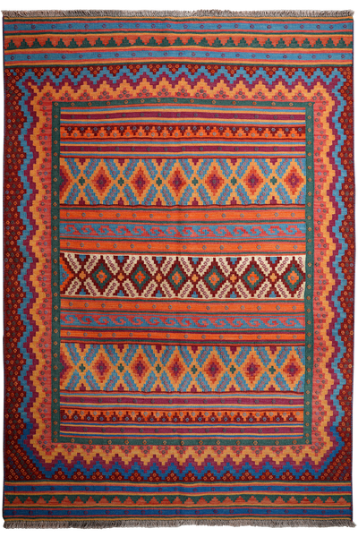 Sumak Sirdjan — Handmade, 156x229 cm, Multicolor, 100% Virgin Wool | Main view