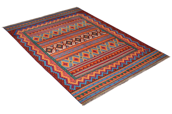 Sumak Sirdjan — Handmade, 156x229 cm, Multicolor, 100% Virgin Wool | View 4