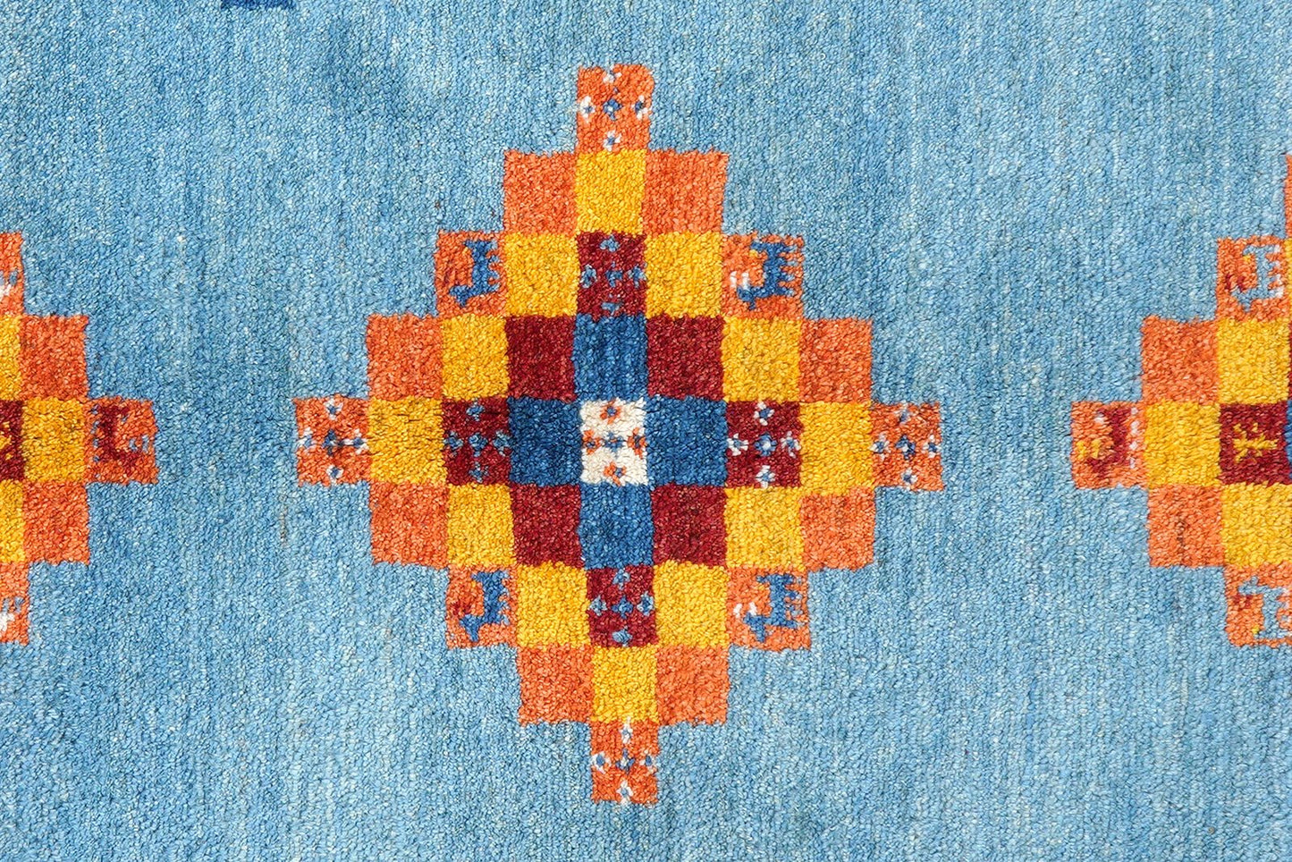 Gabbeh Sonnat — Hand-knotted, 153x194 cm, Blue, 100% Virgin Wool | View 6
