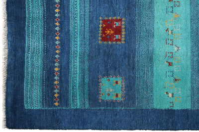 Gabbeh Sonnat · Handgeknüpft – Bunt, 193x154 cm, 100% Schurwolle | Ansicht 3