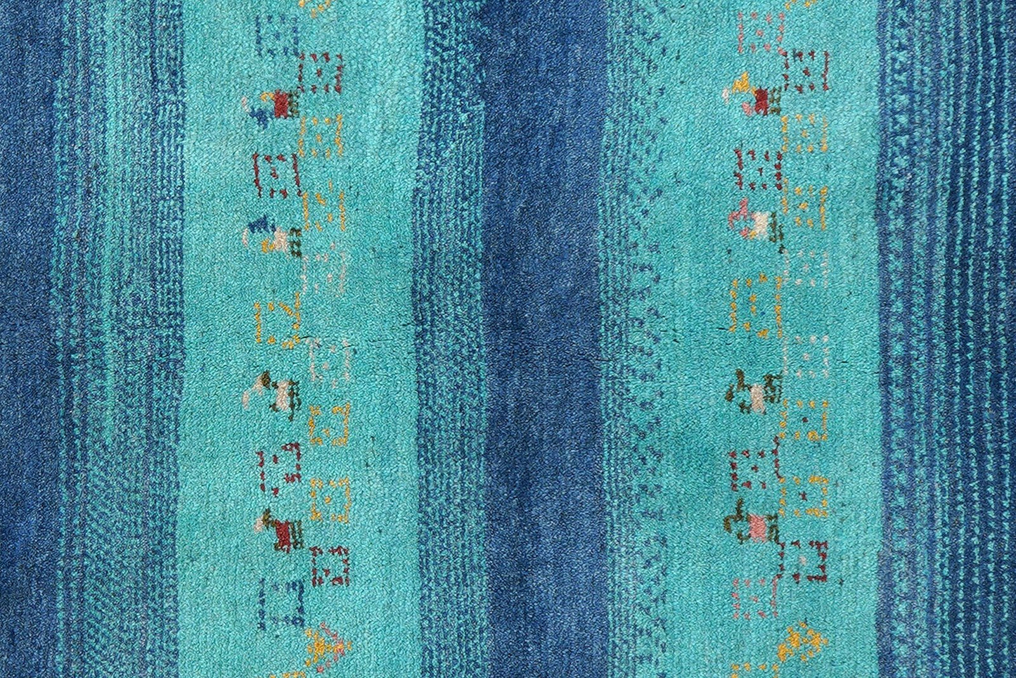 Gabbeh Sonnat · Handgeknüpft – Bunt, 193x154 cm, 100% Schurwolle | Ansicht 6
