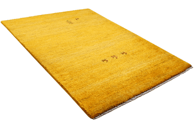Gabbeh — Hand-knotted, 95x149 cm, Yellow, 100% Virgin Wool | View 4