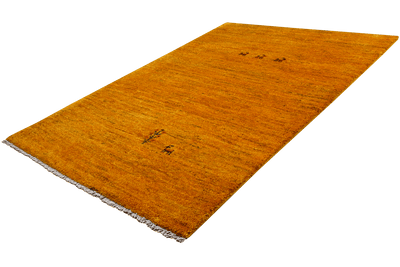 Gabbeh — Hand-knotted, 95x149 cm, Yellow, 100% Virgin Wool | View 5