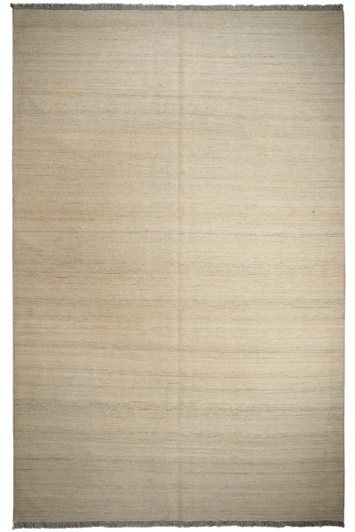 Kelim Gashgai — Handmade, 189x298 cm, Beige, 100% Virgin Wool | Main view