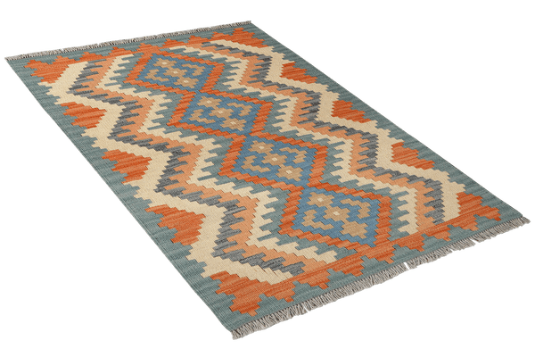 Kelim Gashgai — Handmade, 83x120 cm, Multicolor, 100% Virgin Wool | View 4