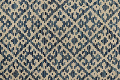 Kelim Gashgai — Handmade, 178x230 cm, Blue, 100% Virgin Wool | View 5
