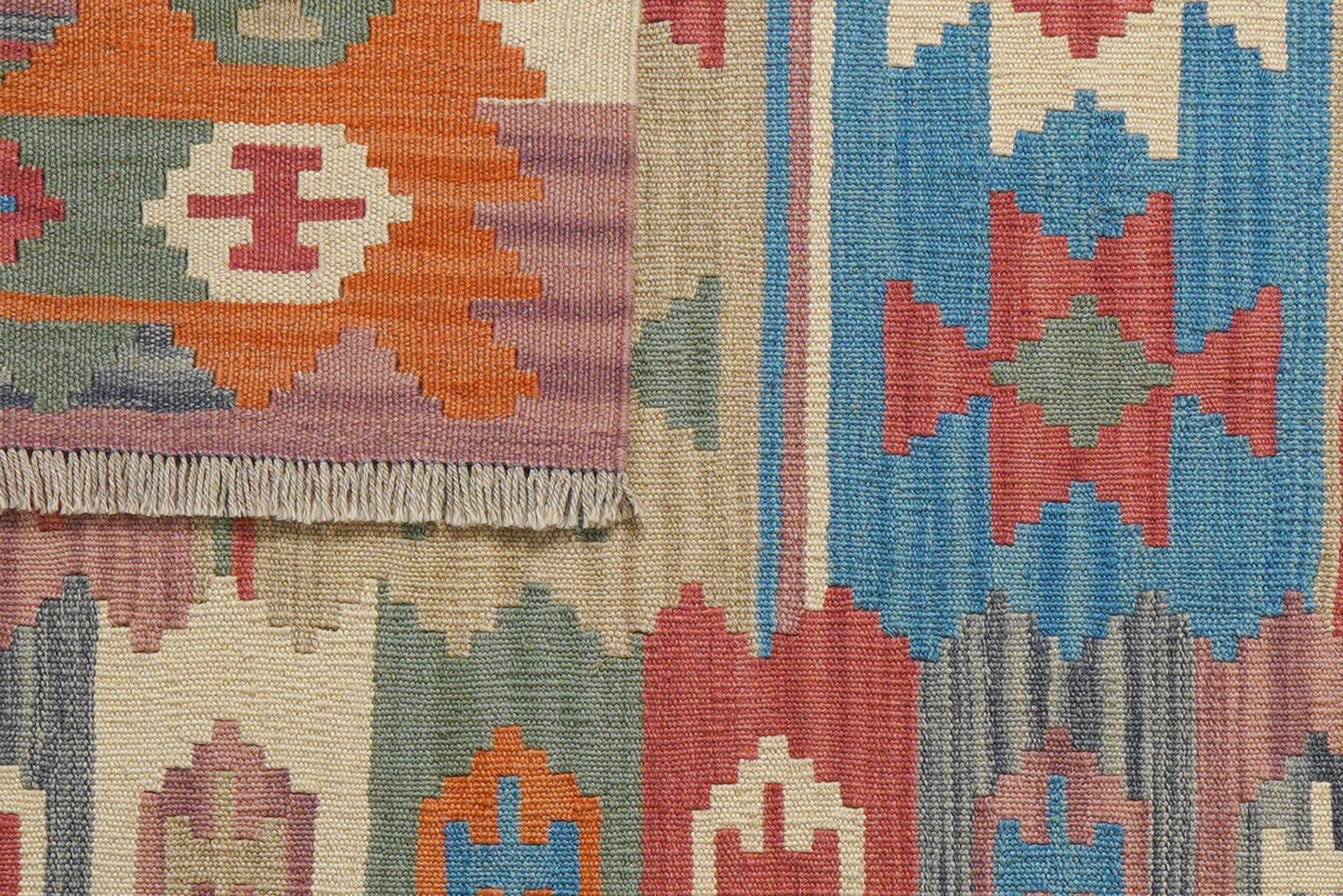 Kelim Gashgai — Handmade, 103x150 cm, Multicolor, 100% Virgin Wool | View 6