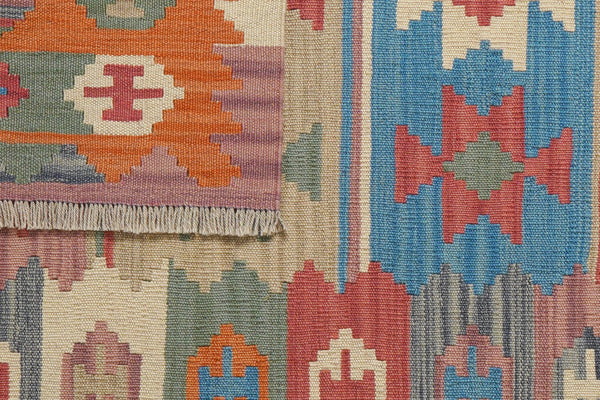 Kelim Gashgai — Handmade, 103x150 cm, Multicolor, 100% Virgin Wool | View 6