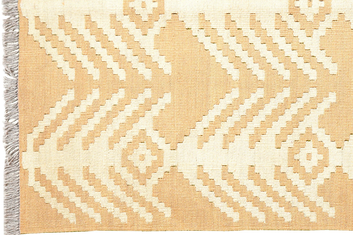 Kelim Gashgai · Handgewebt – Beige, 149x102 cm, 100% Schurwolle | Ansicht 3