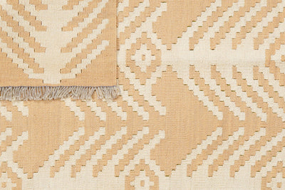 Kelim Gashgai · Handgewebt – Beige, 149x102 cm, 100% Schurwolle | Ansicht 6