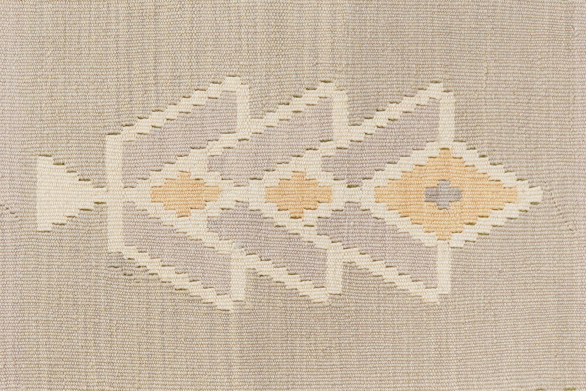 Kelim Gashgai · Handgewebt – Grau, 211x84 cm, 100% Schurwolle | Ansicht 5