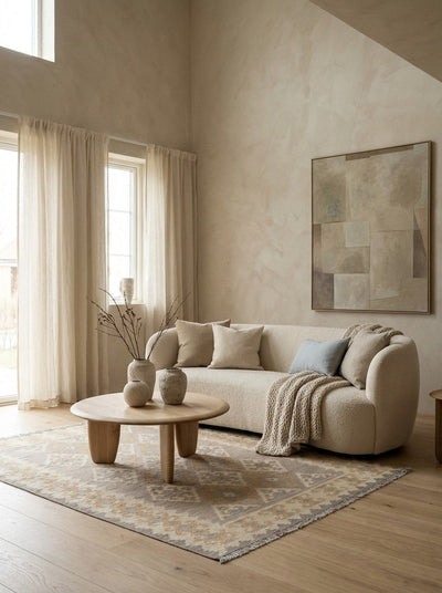 Kelim Gashgai · Handgewebt – Grau, 200x151 cm, 100% Schurwolle | Detailansicht