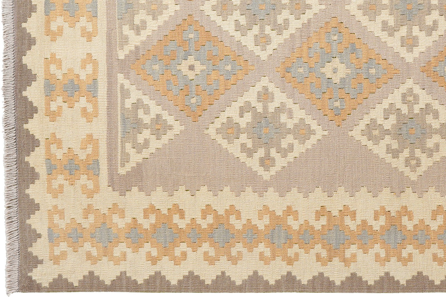 Kelim Gashgai · Handgewebt – Grau, 200x151 cm, 100% Schurwolle | Ansicht 3