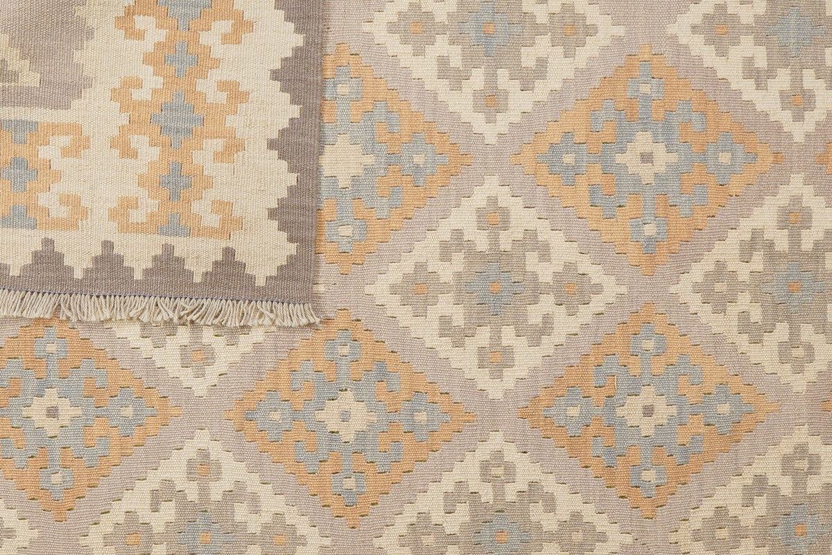 Kelim Gashgai · Handgewebt – Grau, 200x151 cm, 100% Schurwolle | Ansicht 6