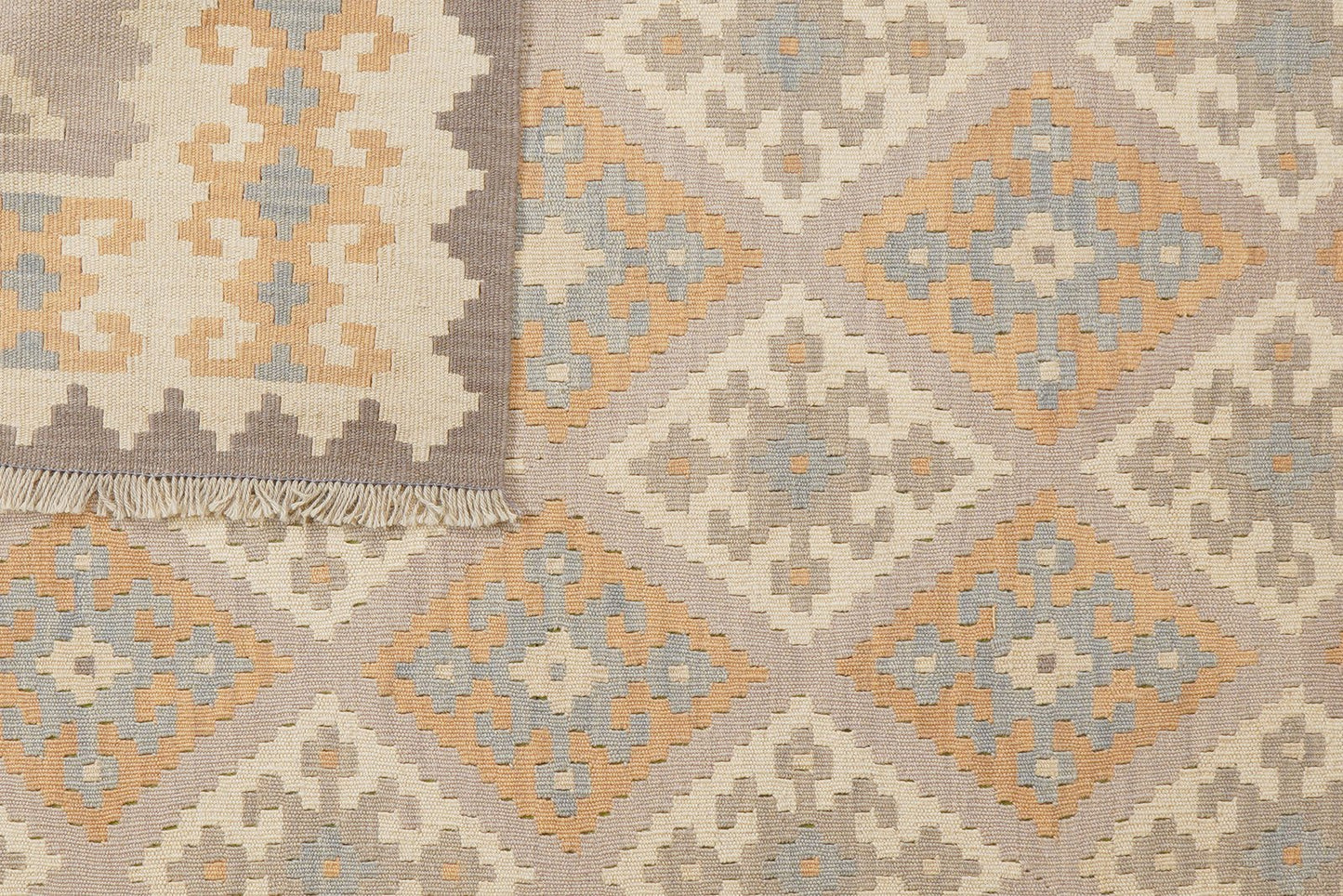 Kelim Gashgai · Handgewebt – Grau, 200x151 cm, 100% Schurwolle | Ansicht 6