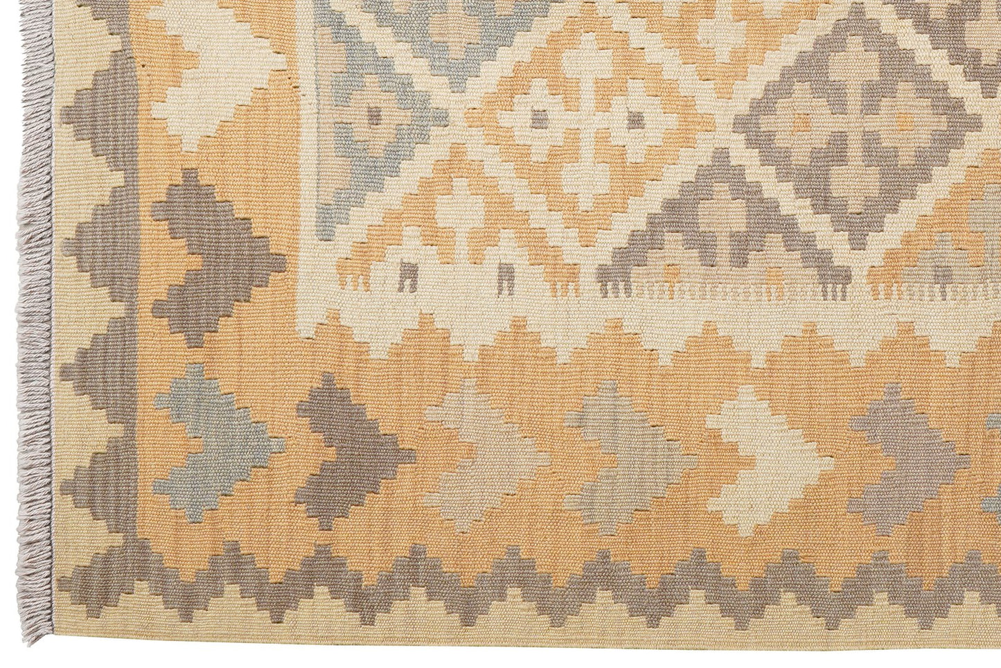 Kelim Gashgai · Handgewebt – Beige, 176x124 cm, 100% Schurwolle | Ansicht 3