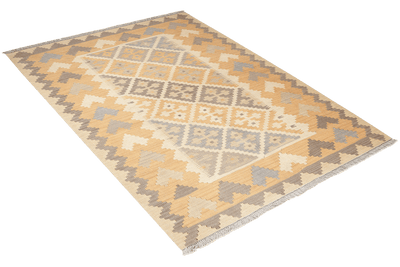 Kelim Gashgai · Handgewebt – Beige, 176x124 cm, 100% Schurwolle | Ansicht 4