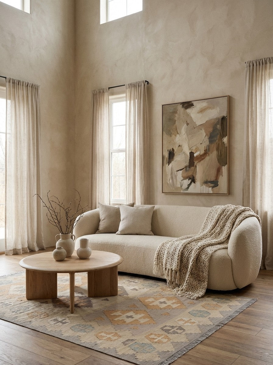 Kelim Gashgai · Handgewebt – Bunt, 175x119 cm, 100% Schurwolle | Detailansicht