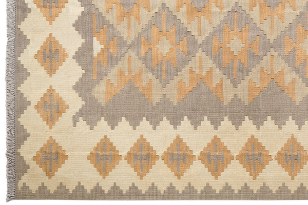 Kelim Gashgai — Handmade, 169x237 cm, Grey, 100% Virgin Wool | View 3