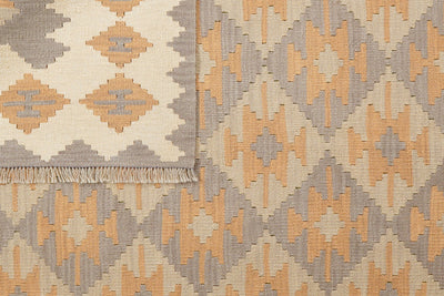 Kelim Gashgai — Handmade, 169x237 cm, Grey, 100% Virgin Wool | View 6
