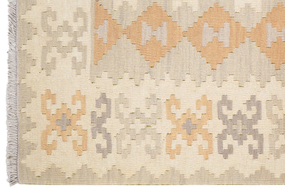 Kelim Gashgai · Handgewebt – Grau, 170x119 cm, 100% Schurwolle | Ansicht 3