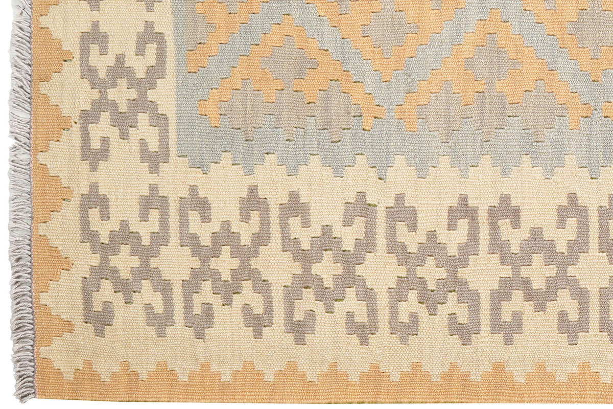 Kelim Gashgai · Handgewebt – Grau, 167x115 cm, 100% Schurwolle | Ansicht 3