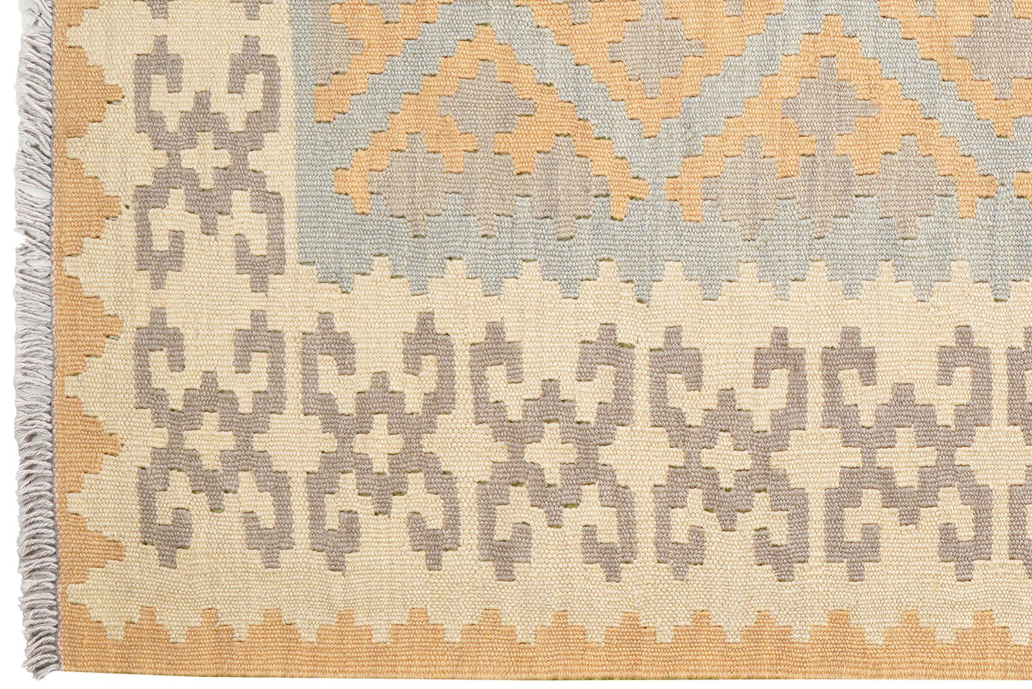 Kelim Gashgai · Handgewebt – Grau, 167x115 cm, 100% Schurwolle | Ansicht 3