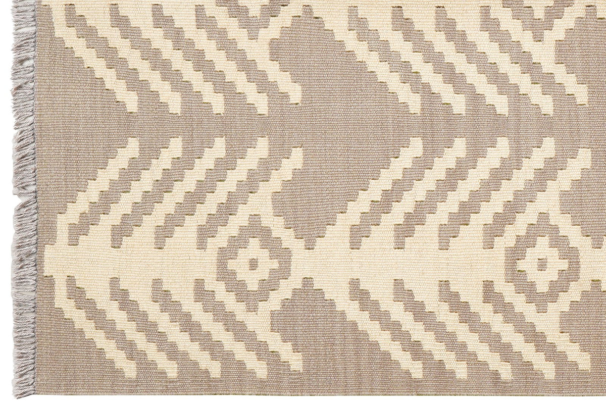 Kelim Gashgai · Handgewebt – Grau, 149x103 cm, 100% Schurwolle | Ansicht 3