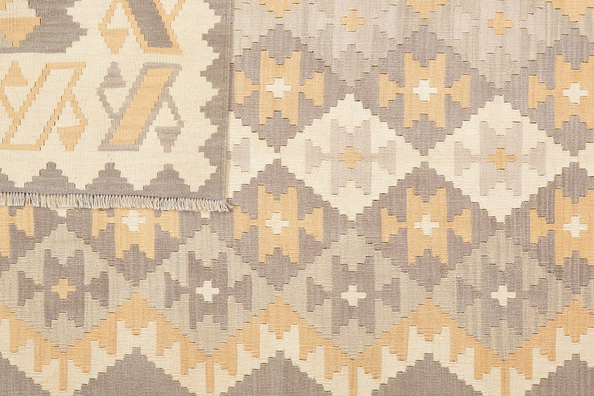 Kelim Gashgai · Handgewebt – Beige, 285x201 cm, 100% Schurwolle | Ansicht 6