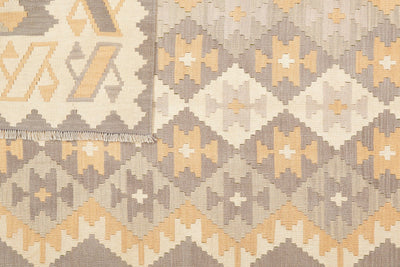 Kelim Gashgai · Handgewebt – Beige, 285x201 cm, 100% Schurwolle | Ansicht 6