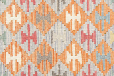 Kelim Gashgai — Handmade, 150x192 cm, Grey, 100% Virgin Wool | View 5
