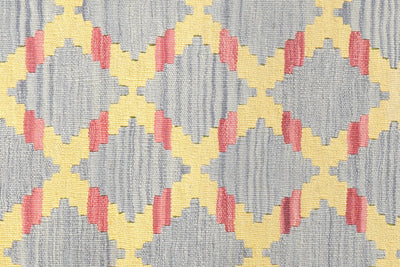 Kelim Gashgai — Handmade, 99x154 cm, Yellow, 100% Virgin Wool | View 5