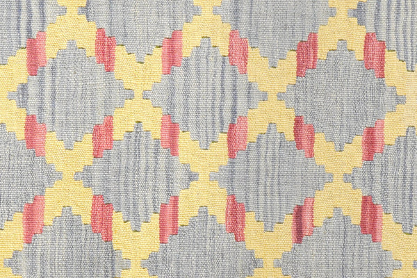 Kelim Gashgai — Handmade, 99x154 cm, Yellow, 100% Virgin Wool | View 5