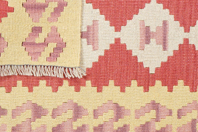 Kelim Gashgai — Handmade, 62x191 cm, Red, 100% Virgin Wool | View 6