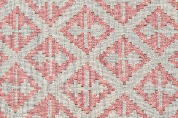 Kelim Gashgai — Handmade, 101x145 cm, Grey, 100% Virgin Wool | View 5