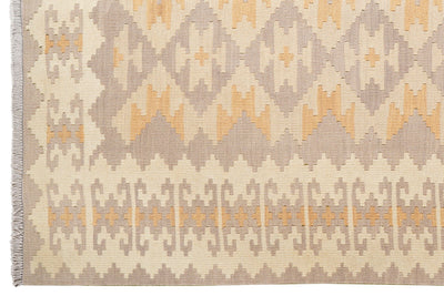 Kelim Gashgai · Handgewebt – Grau, 230x171 cm, 100% Schurwolle | Ansicht 3