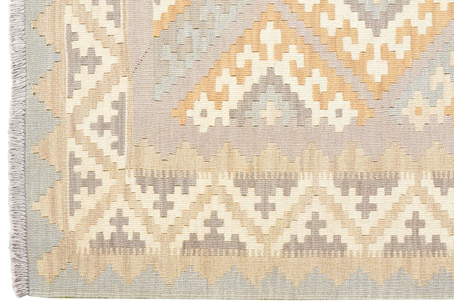 Kelim Gashgai · Handgewebt – Grau, 172x120 cm, 100% Schurwolle | Ansicht 3