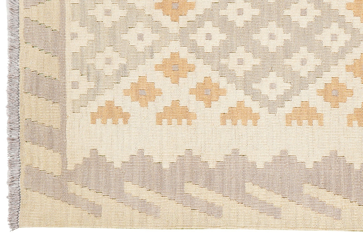 Kelim Gashgai · Handgewebt – Beige, 197x84 cm, 100% Schurwolle | Ansicht 3
