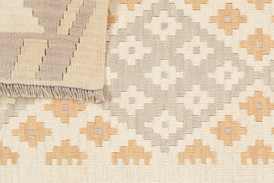Kelim Gashgai · Handgewebt – Beige, 197x84 cm, 100% Schurwolle | Ansicht 6