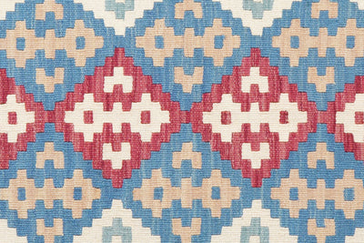 Kelim Gashgai — Handmade, 160x200 cm, Blue, 100% Virgin Wool | View 5